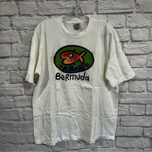 Vintage Cal Cru Bermuda single stitch T shirt large made in USA men’s womens